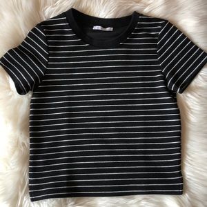 Zara Trafaluc Stripe Tee Size Small